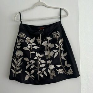 PAYAL PRATAP Felicita Embroidered Mini Skirt NWT